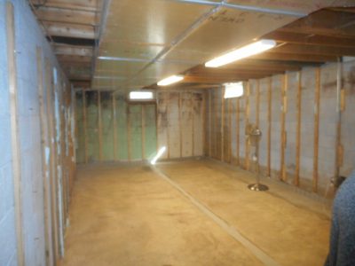 Drywall Flooring Before